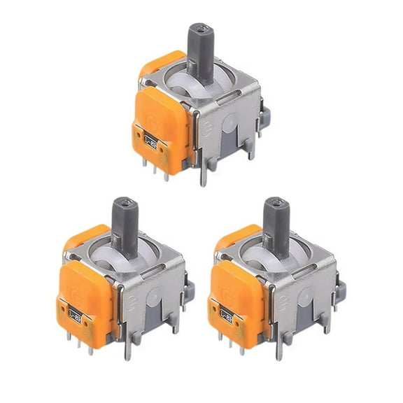 3 Pack 3D Analog Joystick Module for Hall Electromagnetic Controller Thumb Joystick Sensor Accessories