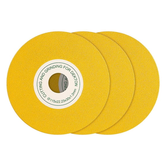 3 Pack 4.5 Inch Diamond Cutting & Grinding Disc, 7/8" Arbor Thin Saw Blade for Angle Grinder, Chip Free Wheel for Glass Ceramic Tile Jade Crystal Wine Bottle Craft