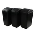 3Pack 4.5 Gallon Plastic SwingTop Garbage Can, Trash Can with Swing