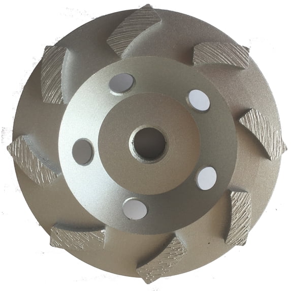3-Pack 4-Inch Premium Diamond Turbo Cup Wheel CupWheel for Grinding Concrete, Masonry, Stone, 5/8"-11 Thread