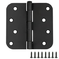 Design House 3-Pack 4" H x .625" Radius Butterfly Interior/Exterior Door Hinges, Matte Black