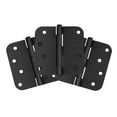 thumbnail image 1 of Design House 3-Pack 4" H x .625" Radius Butterfly Interior/Exterior Door Hinges, Matte Black, 1 of 14