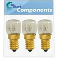 thumbnail image 1 of 3-Pack 4173175 Light Bulb Replacement for KitchenAid KGSI901PWH00 Oven - Compatible with Whirlpool Oven Light Bulb 4174080, 1 of 3