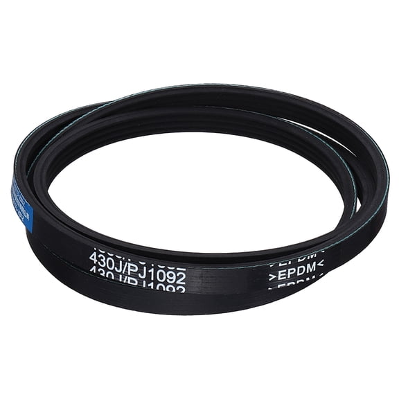 3 Pack 430J4 PJ V-Ribbed Belt 4 Ribs 43" Length x 0.37" Width x 0.14" Height, EPDM Rubber Poly V Belt, Multi Wedge Micro V Belt