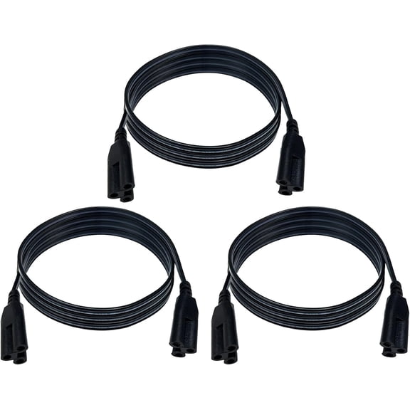 3 Pack 48 Inch T5 Grow Light Connecting Cable Double End Connector Cord Compatible With OS Series Fixtures