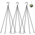 thumbnail image 1 of 3 Pack, 4Leads 23 Inch Hanging Baskets Chain, Hanging Chains with Hooks Flower Pot Chain Replacement Plant Hangers for Planters, Bird Feeders and Lanterns, 1 of 8