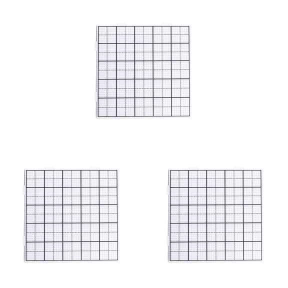 3 Pack 5.51in White Heat Resistant Beading Tray, Interlocking Fuse Bead Pegboard, Multipurpose Melting Bead Template for Custom Handmade Pattern Projects