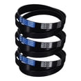 thumbnail image 1 of 3 Pack 580J8 PJ V-Ribbed Belt 8 Ribs 58" Length x 0.74" Width x 0.14" Height, EPDM Rubber Poly V Belt, Multi Wedge Micro V Belt, 1 of 5