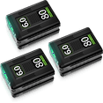 thumbnail image 1 of 3 Pack 6000mAh Lithium Replacement for Greenworks Battery 80V Compatible with Greenworks 80V Battery Fits for Greenworks Battery GBA80400 GBA80250 GBA80200 GBA80500 with LED Light, 1 of 7