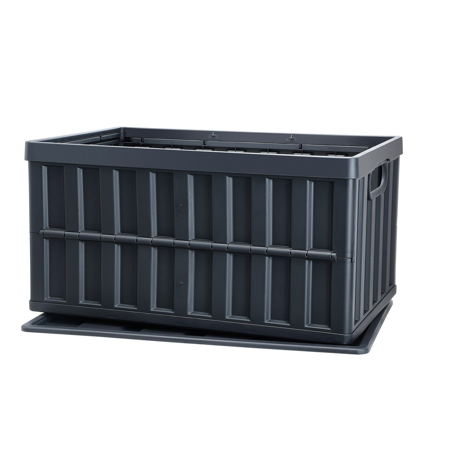 4-Pack 42 L Stacking Folding Storage Basket, Plastic Stackable Collapsible Storage Crate Utility Crate Basket Containers 4-Pack 42 L Stacking Folding Storage Basket, Plastic Stackable Collapsible Storage Crate Utility Crate Basket Containers
