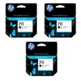thumbnail image 1 of HP 3 Pack 711 80ml Black Ink Cartridge for T120, T520 DesignJet ePrinter, 1 of 6
