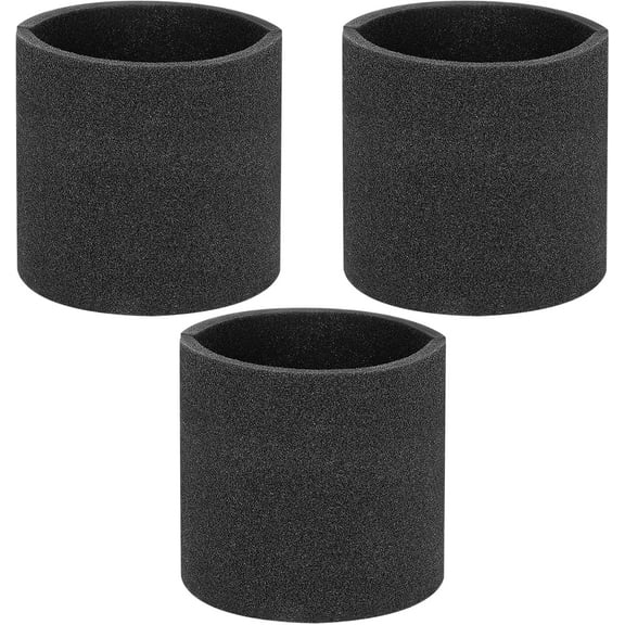 3 Pack 90585 Foam Sleeve VF2001 Foam Replacements Filters Compatible with Most Shop-Vac Wet/Dry Vacuum Cleaners 5 Gallon and Above, Vacmaster & Genie Shop Vacuum Cleaner, Replace Parts # 9058500
