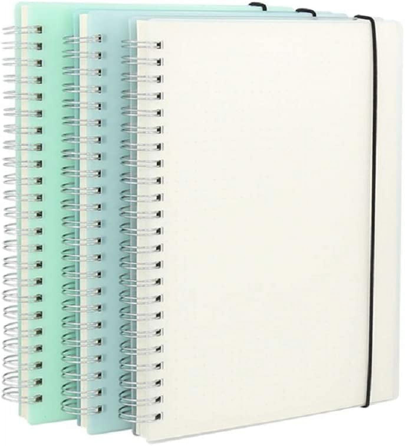 XYark Dot Grid Notebook Spiral, Flower A5 Dotted Bullet Grid Journals Bulk, 100gsm Thick Paper Travel Journal Set, Hard Cover, Wirebound Diary
