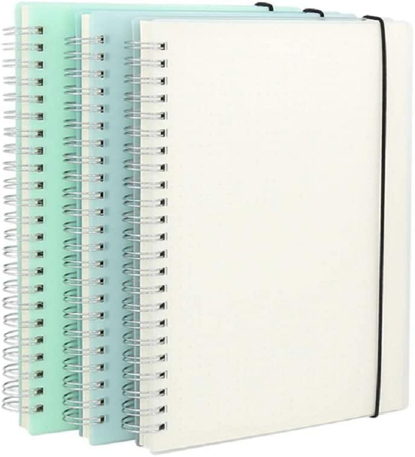 3 Pack A5 Spiral Bullet Dotted Journal with 120gsm Thick Paper, Dot