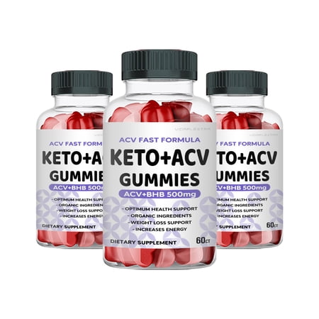 (3 Pack) ACV Fast Formula - ACV Fast Formula Keto+ACV Gummies