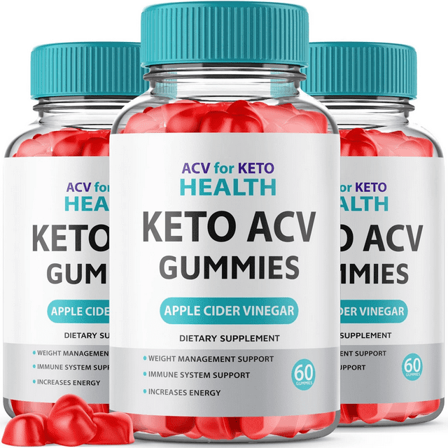 (3 Pack) ACV for Keto Health Gummies for Weight Loss Advanced