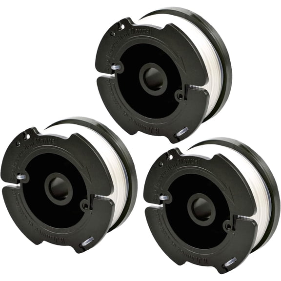 3-Pack AF-100 Replacement Spool Compatible with Black+Decker AF-100-3ZP AF-100-BKP String Trimmer, .065in Autofeed Trimmer Line, 30ft