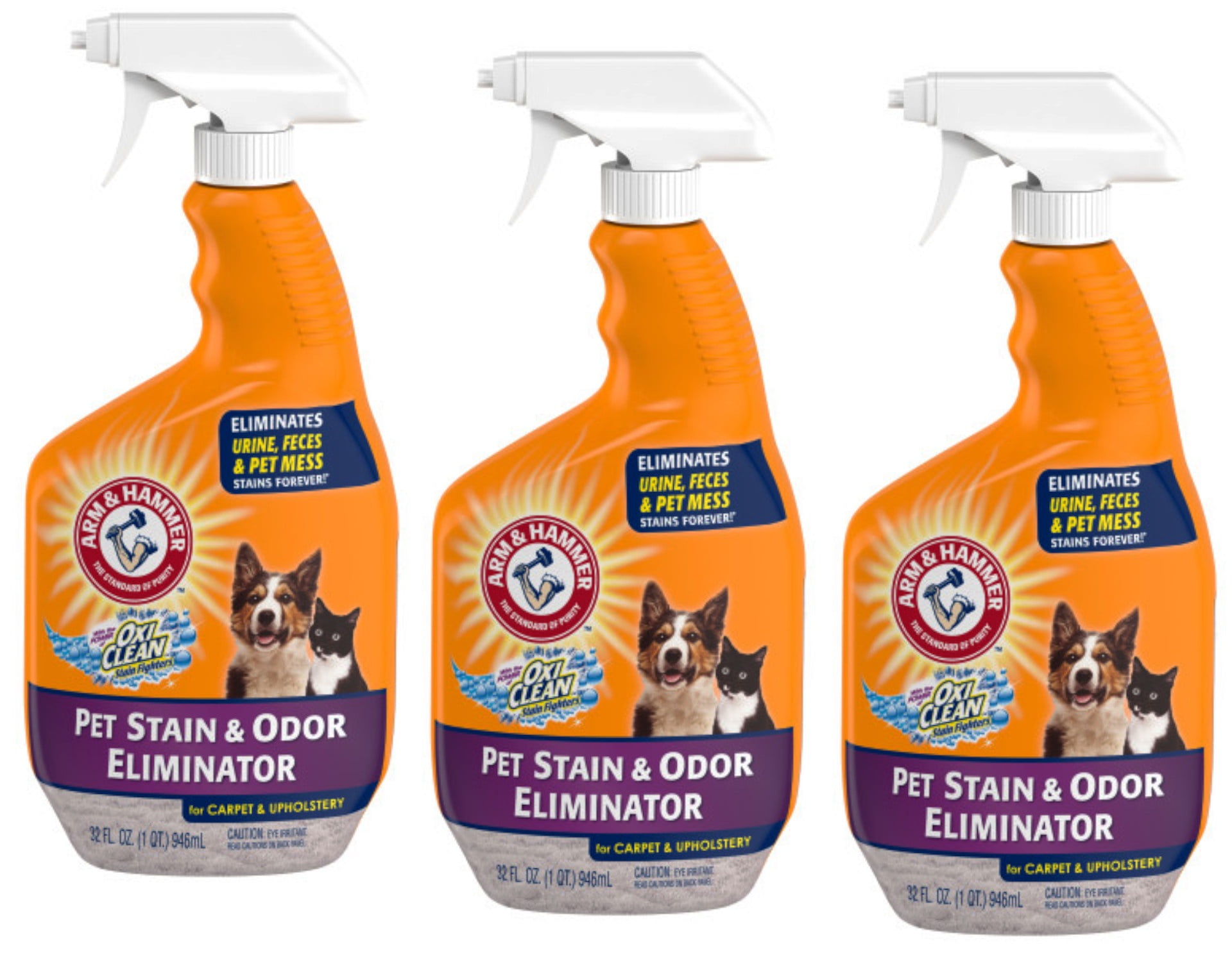 3 Pack - ARM & HAMMER Pet Home Care Pet Stain Odor Eliminator 32oz