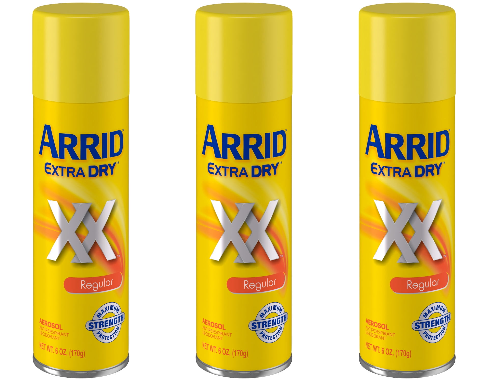 ARRID, Anti-Perspirant Spray, 6 oz, Regular, Pack of 3 - Walmart.com