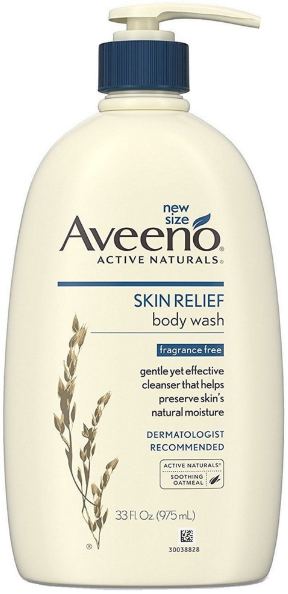 3 Pack - AVEENO Active Naturals Skin Relief Body Wash Fragrance-Free 33 oz