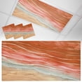 thumbnail image 1 of 3 Pack Abstract Orange Fluorescent Light Covers for Ceiling Lights Ocean Beach Lines Waves Gradient Magnetic Ceiling Light Covers Overhead Light Filters for Office Classroom Home, 1 of 9