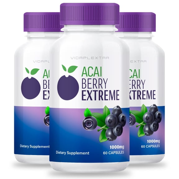 (3 Pack) Acai Berry Extreme Capsules - Acai Berry Keto Capsules