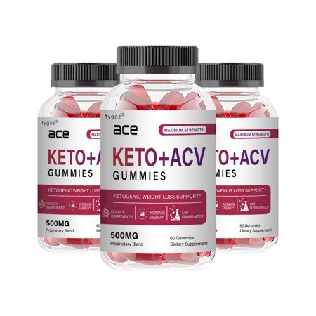 (3 Pack) Ace Keto Gummies - Ace Keto+ACV Gummies