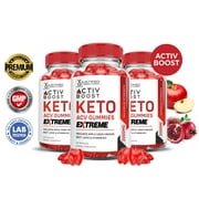 3 Pack Activ Keto Boost Extreme ACV Gummies 2000mg Dietary Supplement 180 Gummys