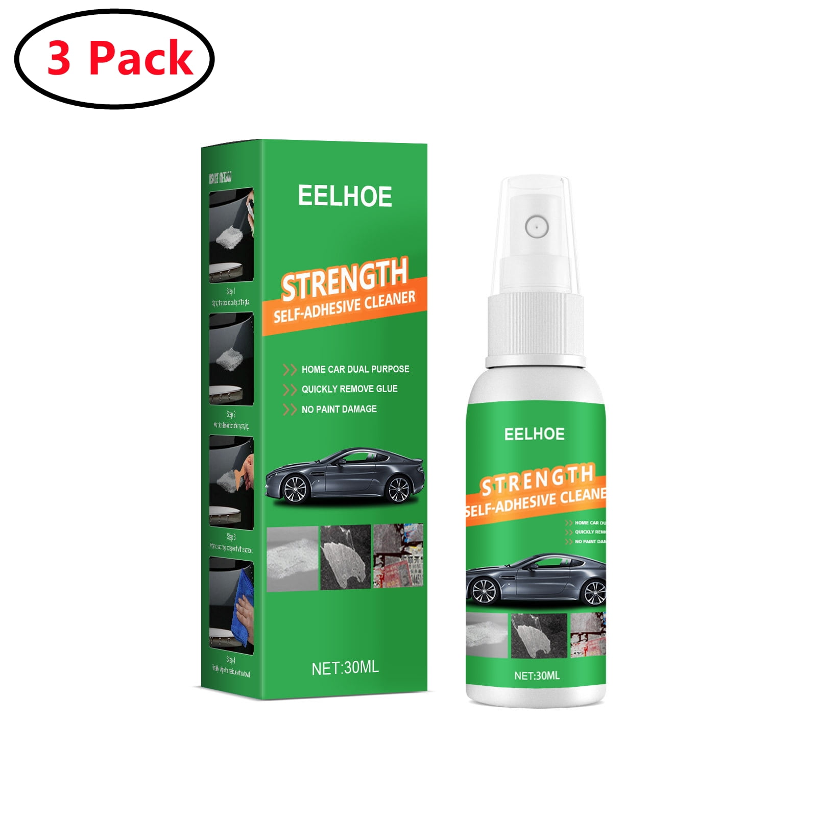 3 Pack Adhesive and Sticker Remover Citrus Power Removes Stickers