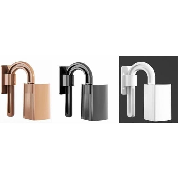 3-Pack Adjustable Door Finger Pinch Guard Baby Proofing Hinge Stopper, Anti-Pinch Door Locks Guard for Children, Toddler Safety Door Catch, Baby Door Stopper (White, Black, Brown)
