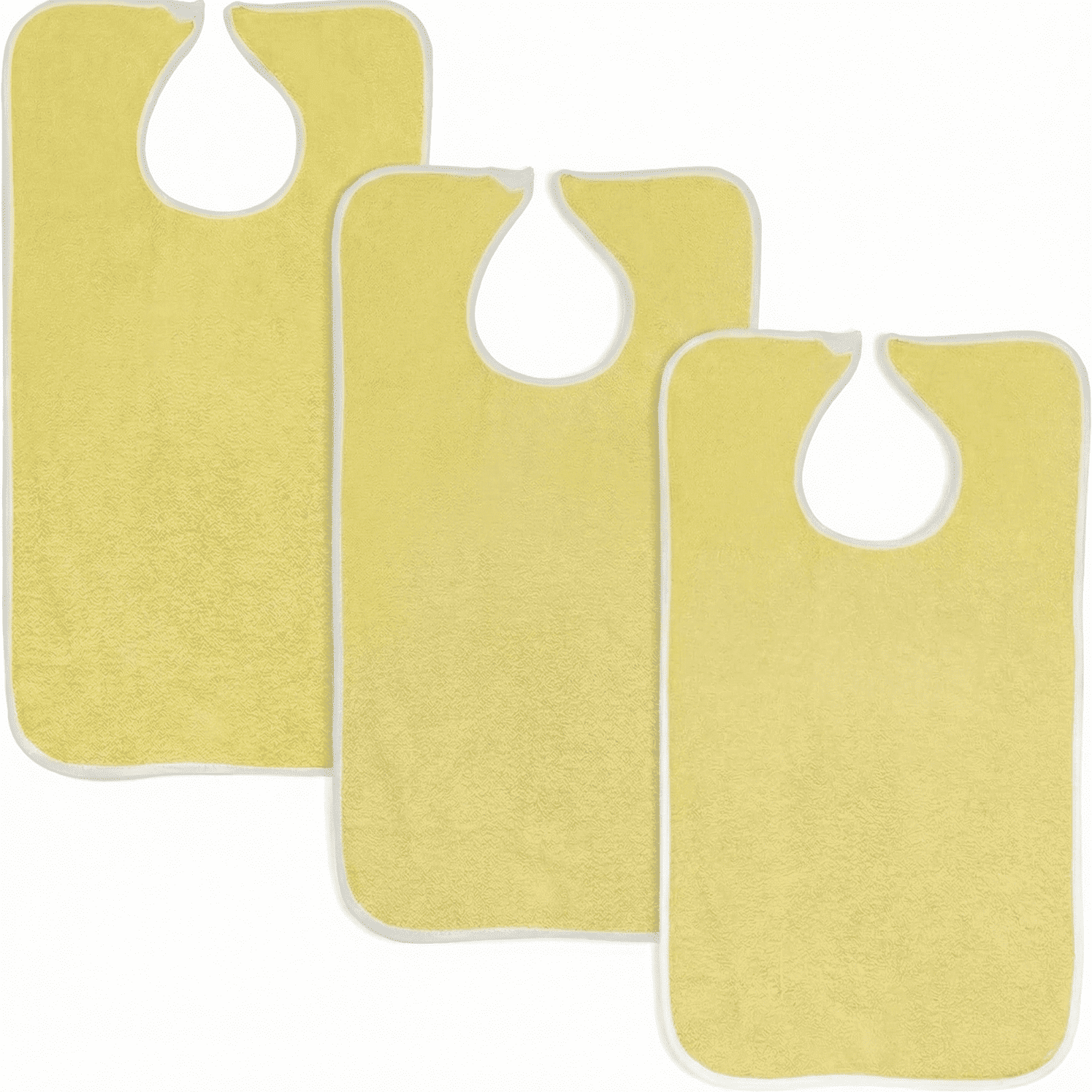 3 Pack Adult Bibs For Eating, Machine Washable - Reusable Clothing ...