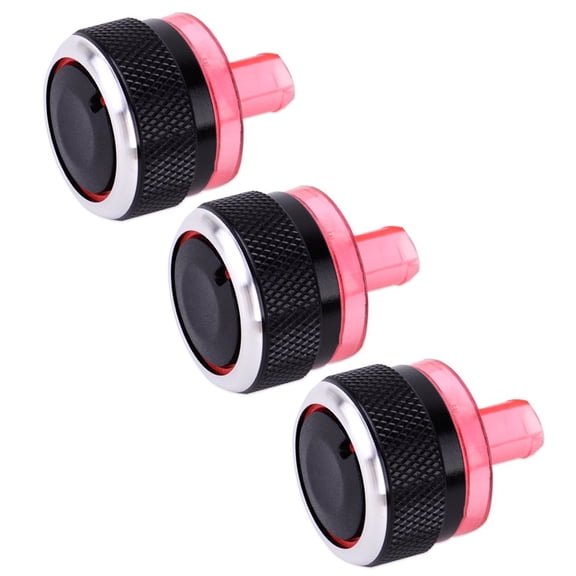 3pcs/Pack Automobiles Climate Control Knobs Fan Speed Adjuster Button For 206 207 Efficient Car Temperature Management