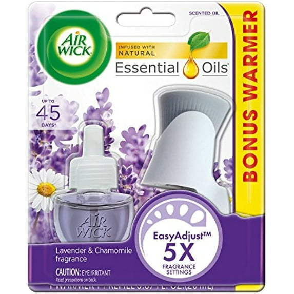 3 Pack - Air Wick Scented Oil - Starter Kit Lavender & Chamomile 1 ea