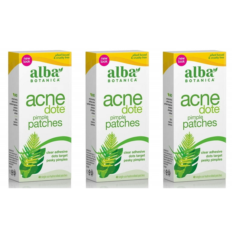 Alba Botanica Acnedote Pimple Patches 40 ct Box, Body Care
