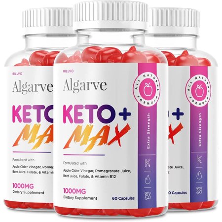3 Pack Algarve Max Keto ACV Gummies - Advanced Formula Algarve Max Keto Apple Cider Vinegar Gummies 180 Gummies