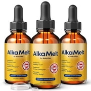 3 Pack AlkaMelt Drops   Natural Daily Liquid Formula Designed to Align with Fitness Goals, Support an Active Lifestyle & Body Balance | Just a Few Drops for a Fit-Focused Routine 90 Servings
