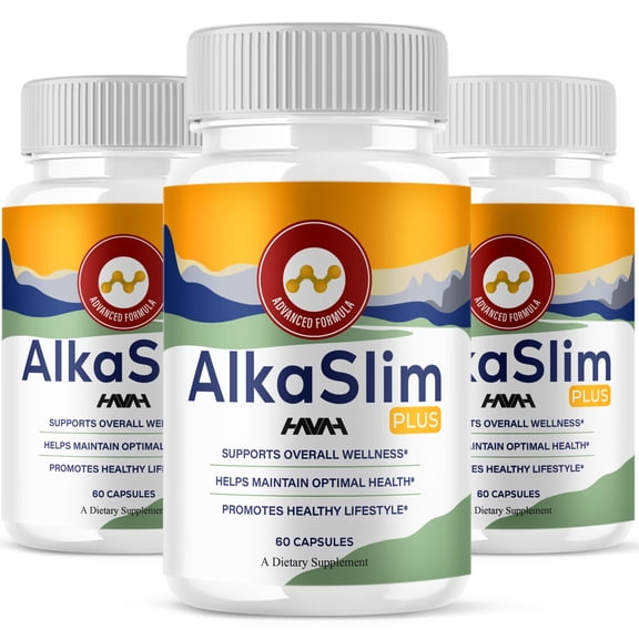 (3 Pack) AlkaSlim Plus Advanced Wellness Supplement (180 Capsules)