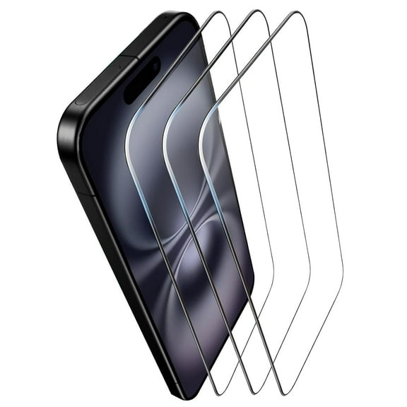[3 Pack] Allytechgroup iPhone 16 Pro Max Screen Protector, HD Clear Bubble Free Anti-Scratch Anti-Fingerprint Case Friendly Easy Install Tempered Glass Screen Protector for Apple iPhone 16 Pro Max