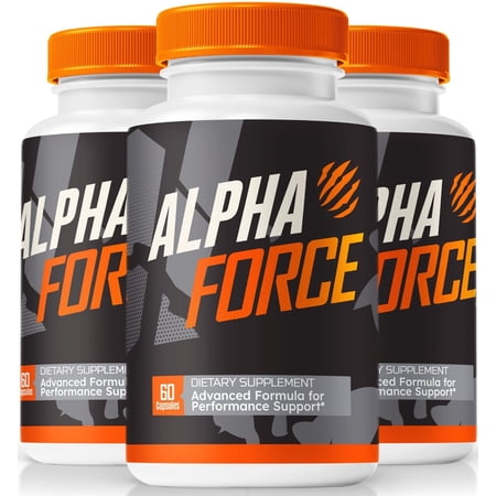 (3 Pack) Alpha Force Supplement, Official AlphaForce Pills, All-Natural Capsules To Support Physical Wellness and Energy, Nutritional Formula, Premium Pastillas Review (180 Capsules)