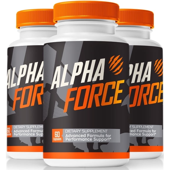 (3 Pack) Alpha Force Supplement, Official AlphaForce Pills, All-Natural Capsules To Support Physical Wellness and Energy, Nutritional Formula, Premium Pastillas Review (180 Capsules)