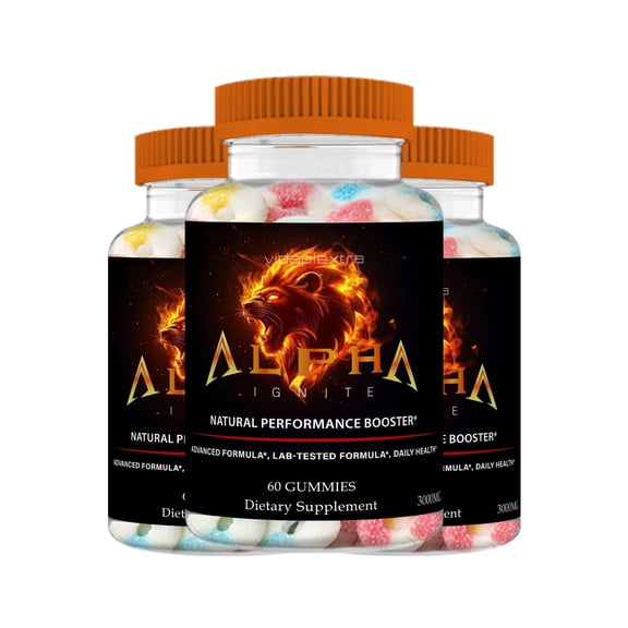 (3 Pack) Alpha Ignite Gummies - Alpha Ignite Mens Gummies
