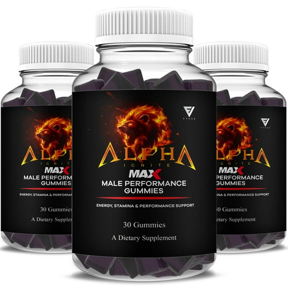 (3 Pack) Alpha Ignite Gummies, AlphaIgnite Maximum Performance (3 Month Supply)