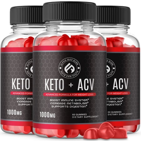 (3 Pack) Alpha Max Keto Gummies - Alpha Max Burn Keto ACV Gummies Alpha max Keto Advanced Formula (180 Gummies)