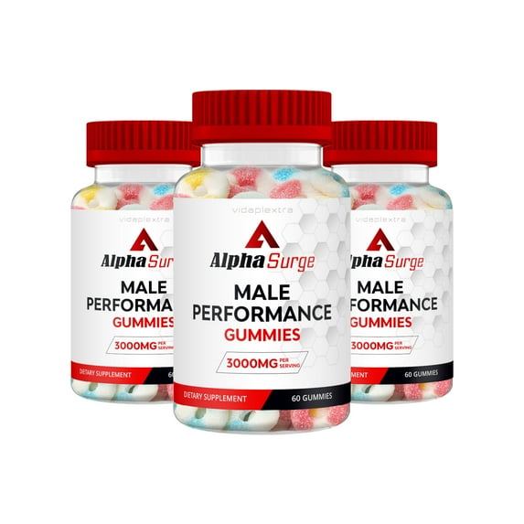 (3 Pack) Alpha Surge Gummies - Alpha Surge Advanced Gummies