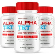 3 Pack Alpha TRT Performance Capsules, AlphaTRT Advanced Support Pills 180 Capsules