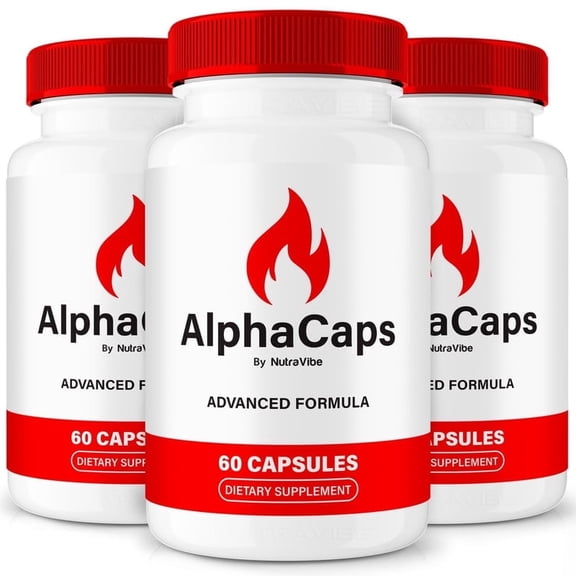 (3 Pack) AlphaCaps  Original Alpha Caps Capsules with a Natural Daily Blend for Energy & Wellness |Clean, Gentle, Easy-to-Swallow Pills (180 Capsules)