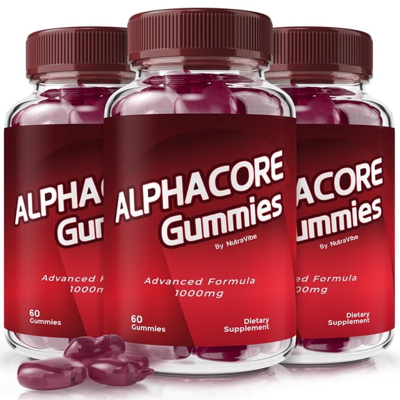 (3 Pack) Alphacore  Gummies with a Natural Daily Blend for Energy & Wellness | Great-Tasting, Easy-to-Chew Alpha Core Gummies (180 Gummies)