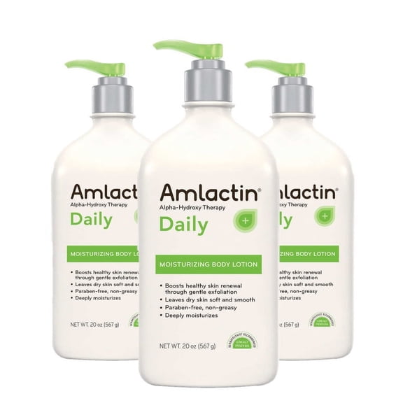 3 Pack | AmLactin Moisturizing Body Lotion, 20 Ounces