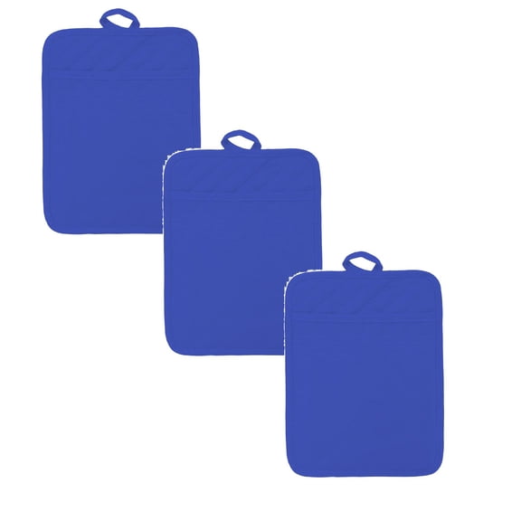 3-Pack-American Linen Pot Holders, Hot Pads, Table Pads for Kitchen and Dining Table, Non Slip Heat Resistant Hot Pot Holder