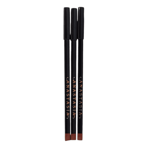 3 Pack Anastasia Lip Liner Warm Taupe 0.053oz/1.49g *Without Box*